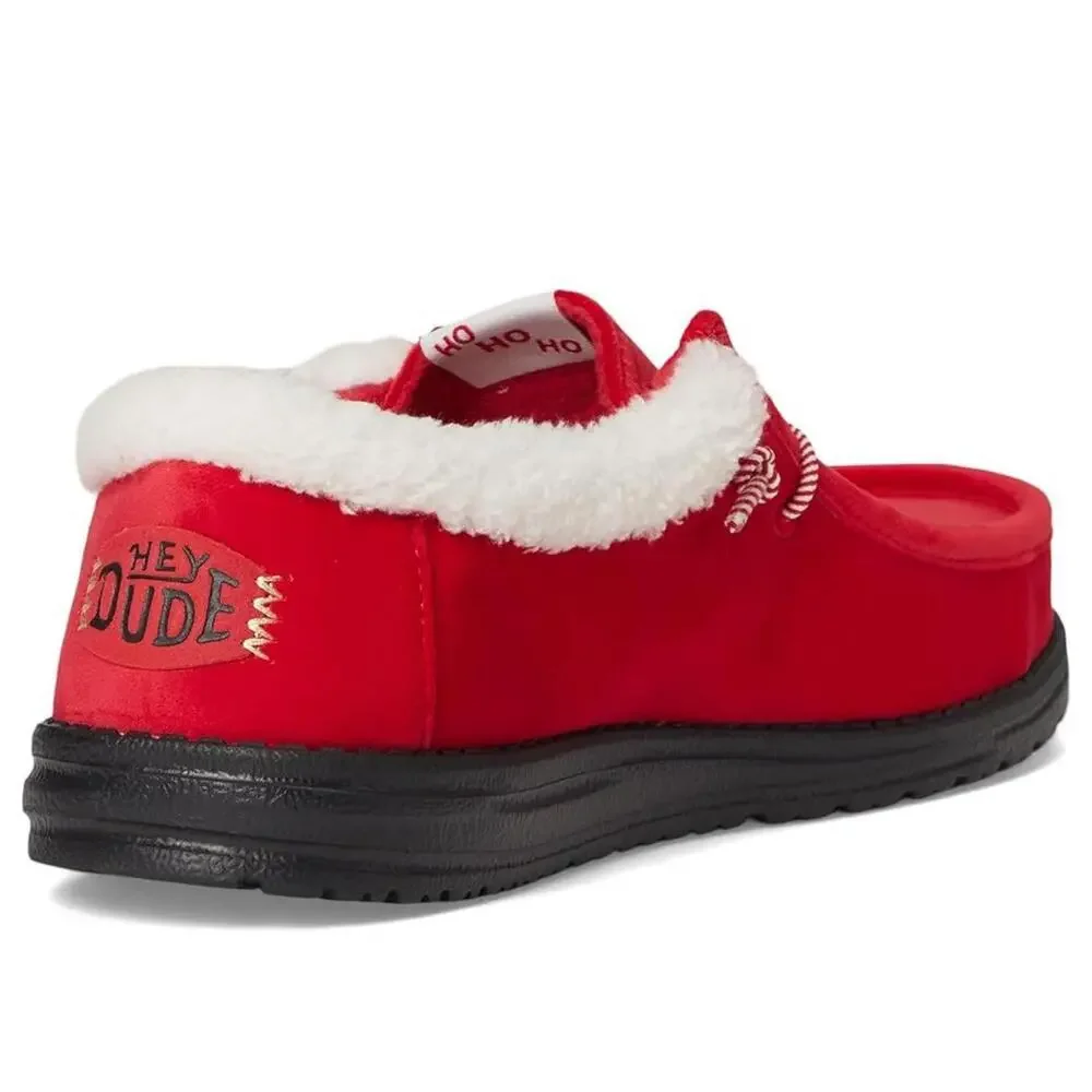 Hey Dude Wally Santa Claus 45313-610 Men's US 11 M Red Slip On Shoes ZOGG3681